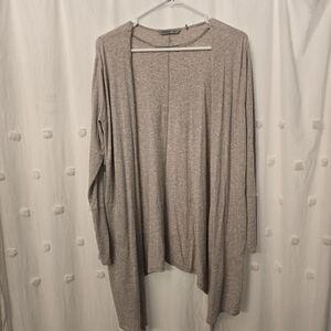 Women's Beige Lightweight Cardigan Tasc Performance Size Medium